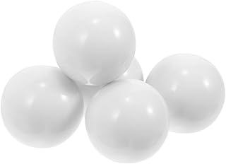 YARNOW 5 Piezas Bola de giradrícula Rueda de Ruleta para Bolas de rifa con talón Cuentas de Rueda de Juego Cuenta Redonda Propiedades del Juego de Fiesta Cuentas Redondas Acrílico Blanco