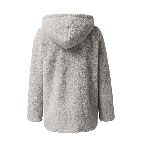 Womens Thermal Fuzzy Hooded Plain Jackets Hoods Outfits for Women Long Sleeve Faux Winter Fall 20254