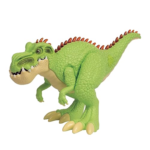 GIGANTOSAURUS - Action Giganto, Figura articulada de un Dinosaurio Gigante de 35 cm, un Dinosaurio Grande y Feroz, con Luces y Sonidos como el Personaje de la Serie, niños +3 años, Famosa (GGN03000)