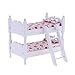 Produktbild Sharplace Miniatur Holz Etagenbett Stockbett für 1/12 Puppenhaus Kinderzimmer Deko - # Erdbeere