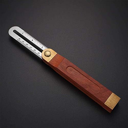 WIFUN Sliding T Bevel Ruler, Sliding Bevel Adjustable Carpenters Square Stainless Steel Blade Ruler with Hardwood Handle for Craftsman Carpenter Architect(8 inch/9inch)