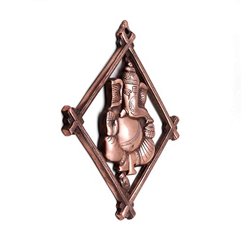 Image of Collectible India Ganesha Idol Wall Hanging Ganesh Lucky Feng Shui Home Decor, Home Decoration Items for Living Room, Wall Hanging Items, Wedding Housewarming Anniversary Birthday Gifts for Women Men