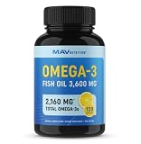 Omega 3 Fish Oil | High Potency Triple Strength | Over 2,000mg of Omega-3 Fatty Acids | Over 1,200mg