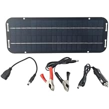 60W 12V Solar Panel Battery Charger Kit Maintainer Trickle Charger IP65 Monocrystalline Solar Panel Kit for RV Car Charger Outdoor Caravan Car Van Boat