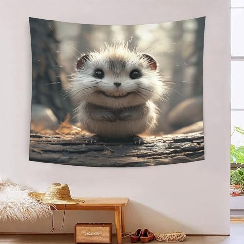 Tapisserie murale 3D souris grand format tissu décoration murale chambre salon tenture 180x230