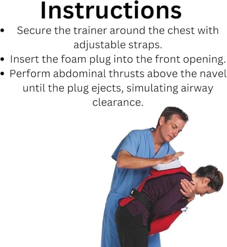 Act+Fast Anti Choking Trainer BackPad Carry Bag & 10 Plugs