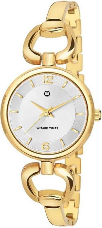 Gold Stainless Steel White Dial Day & Date Analog Womens Watch WT-140 (B0CRVMCPPV) Amazon Price History, Amazon Price Tracker