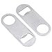 Price comparison product image TsunNee 10PCS Heavy Duty Bar Blade Bottle Openers, Stainless Steel Flat Beer Bottle Openers for Home Pub Outdoor Bartender Men DIY Gifts (Silver, 8.7 x 3.2cm)