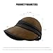 huablo Women Felt Hat, Ponytail Sun Hats for Women, Packable Adjustable Cap Unisex, Fashion Winter Fall Wool Hats Brown