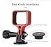 ZNTCH Metal Expansion Bracket Frame for Pocket 3 Aluminum Alloy Adapter Extension Mount for DJI Pocket 3 Handheld Gimbal Accessories (Red)