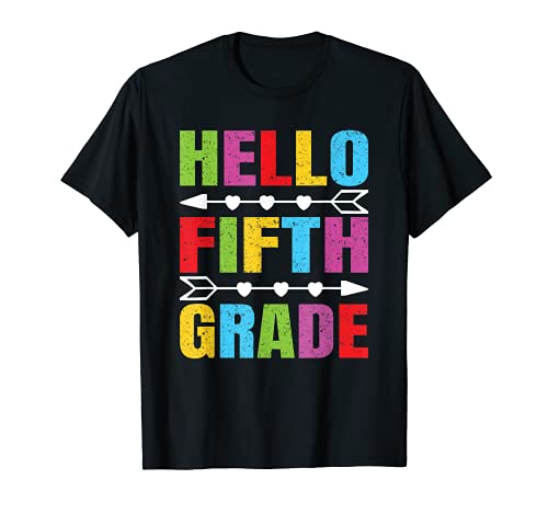 Hello Fifth Grade Teacher Student 5th Grade Back to School Camiseta