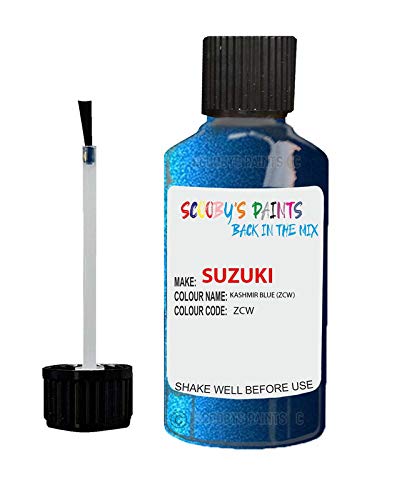 Gift Plaques UK Touch Up Paint Compatible with SUZUKI KASHMIR BLUE PEARL MET ZCW Scratch Repair Kit Brush Pen