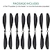 ERKOON 4 Pairs Propellers for GoPro Karma Drone Replacement Propellers Blades for GoPro Karma Drone Self-Tightening Propeller (4 CW + 4 CCW)