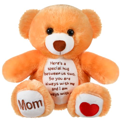Sympathy Bears for Boys and Girls Loss of Mom, Memorial Stuffed Animal for Loss of Mom Boys and Girls Sympathy Gift for Grieving Bear Plush Toy for Condolences Memorial Loss of Loved