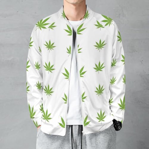 Chaqueta suave de moda para hombre, cuello redondo, cierre miniatura 2