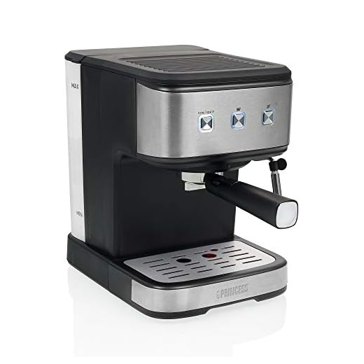 Princess 249413 Máquina de Espresso y cápsulas, 20 bares, Depósito de agua de 1,5 L