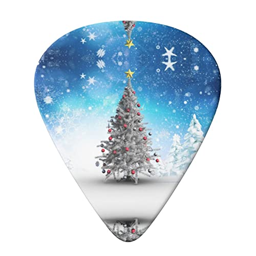 Christmas Trees Lot de 6 médiators pour guitare acoustique, guitare électrique, basse, ukulélé – fins, moyens et épais. - Les Beatles, Paul McCartney, John Lennon, RIngo Starr, George Harrison Christmas Trees Lot de 6 médiators pour guitare acoustique, guitare électrique, basse, ukulélé – fins, moyens et épais. – Image 4