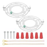 PATIKIL Kit Staffa Universale Da 110mm (4.3") Per Montaggio Luci, 2 Set Barra Crociata Per Luci Piastra Rotonda Da Soffitto Con Filo Di Massa In Rame Nudo Lampada A Parete