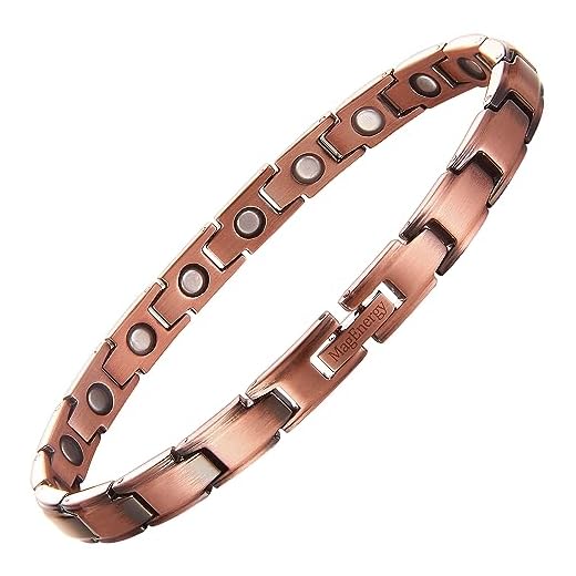 Womens Copper Bracelet Pure Copper Magnetic Bracelets for Arthritis Pain Relief and Carpal Tunnel Migraines Tennis Elbow