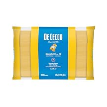 De Cecco Pasta, Spaghetti, No.12, 5 Pound Pack of 4