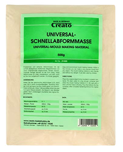 Schnellabformmasse im Polybeutel, Alginat Abformmasse, 500g (1er Pack)