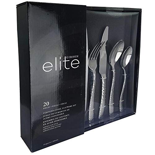 Gibson Elite Ambassador Stainless Steel Flatware Set, Service for 4 (20pcs)