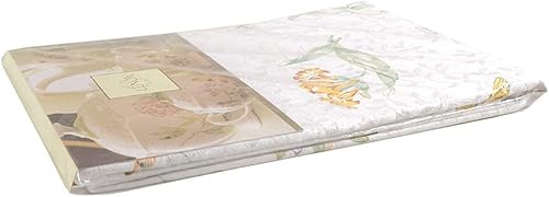 Lenox Butterfly Meadow 52-inch by 52-inch Square Tablecloth, 047596190470