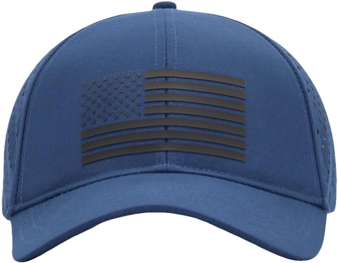 Image of 250th Anniversary USA Flag Hat, Laser Cut Breathable Mesh Patriotic Tactical Baseball Cap for Men Women, Fits OSFM&XXL Head