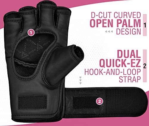 Rdx Women's Mma Gloves Grappling Martial Arts Sparring Punching Bag Cage Fighting Maya Hide Leather Mitts Combat Training #TOP3