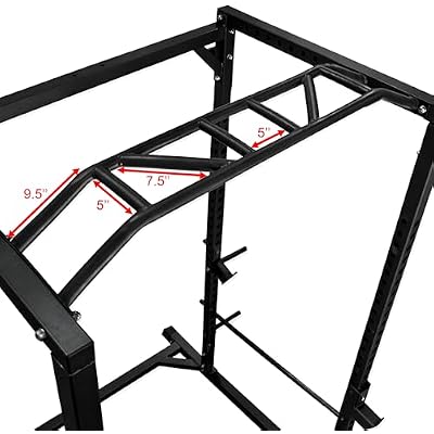 Valor Fitness Heavy Duty Power Rack Squat Cage - Pull Up Bar - Lat Pull or Cable Crossover Bundle Options Multi Functional Strength Training Home Gym Equipment