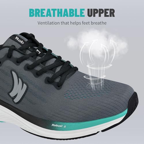 Image of Walking Shoes Men for Plantar Fasciitis, Orthopedic Shoes with Arch Support, Lace Up Non-Slip Men's Road Running Shoes