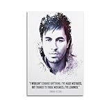 SDJWDAXN Enrique Iglesias Sänger-Poster, dekoratives 