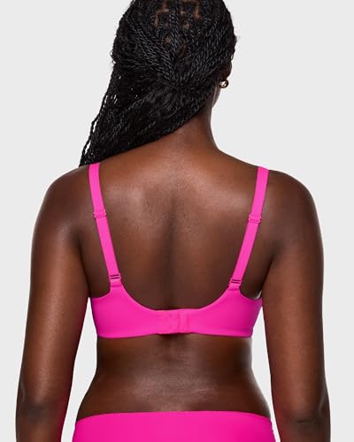 Image of INLYRIC Women's Inbarely Plus Balconette Bra - Lightly Padded Underwire Sexy Tshirt Demi Bras Supportive