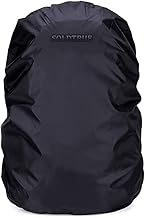 Rubberized 100% Waterproof Dust Proof Rain Cover for Backpack Bags Black