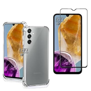 Kit Capa Anti Impacto e Película De Vidro 3D 9D Compatível Para Galaxy M15