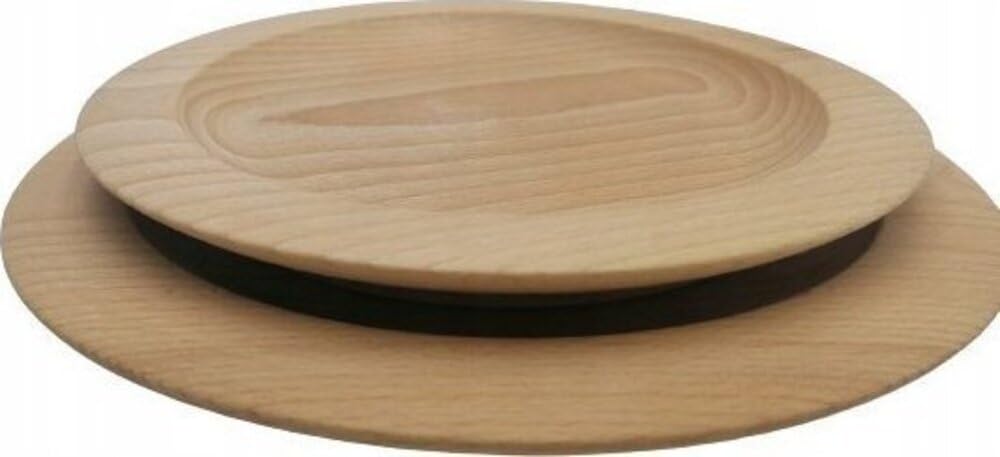 Wooden World - Un set di piatti decorativi in ​​legno per servire cibi e antipasti - 25 cm & 30 cm