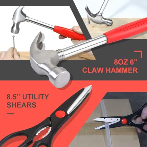 Image of SKADIOO Tool Kit for Home | 39 Pieces in 1 | Tool Kit, Tools Kit Set for Home Use, Essential Hardware Tools for Daily Use, DIY Projects, Home Essentials Kit (Multicolor, Pack of 1)