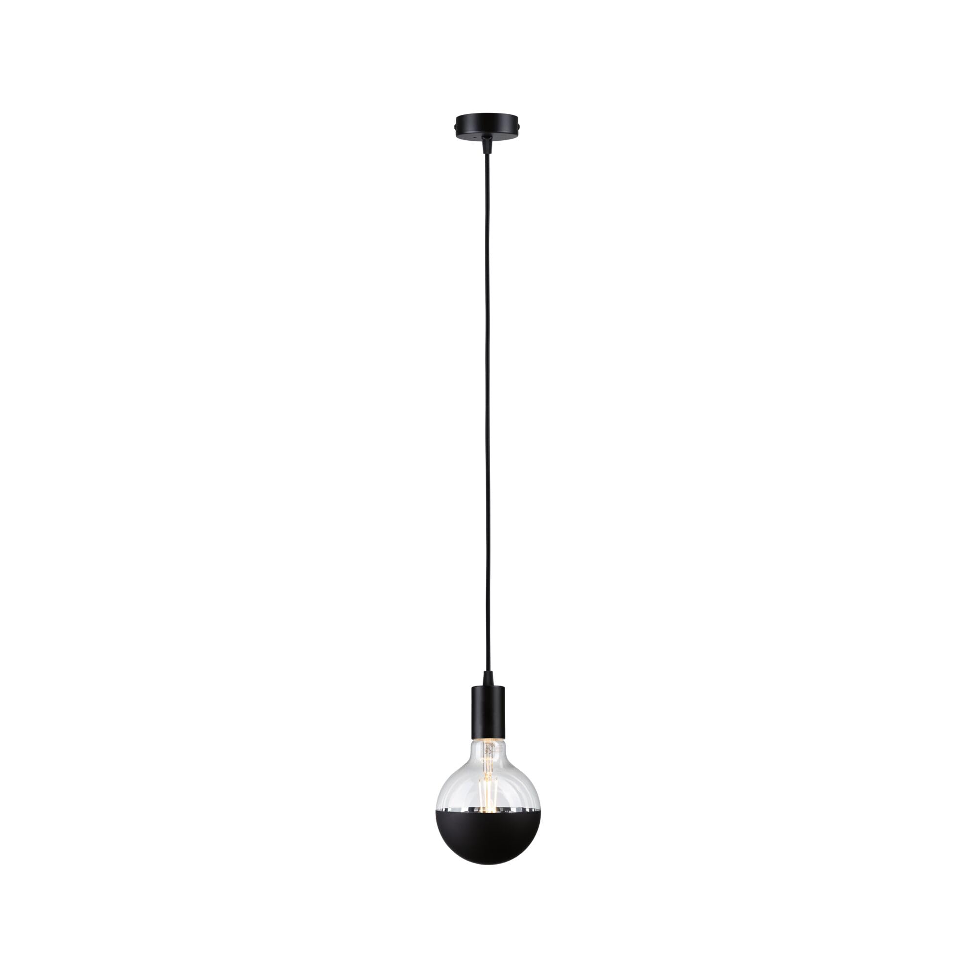 Paulmann 71136 oprawa wisząca Ravi IP44 E27 maks. 60W czarny matowy, lampa wisząca bez źródła światła