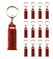 Faciles à utiliser et à fermer. 12 london telephone box metal key ring souvenir gift