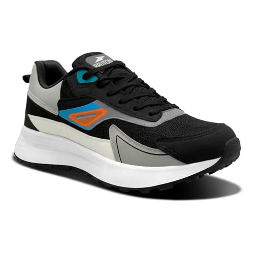 Image of BRUTON Retro Classics-620 Men's Running Shoes | Lightweight Sports Shoes for Men | Comfortable Walking Jogging Gym Shoes | Breathable Lace-Up Training Footwear