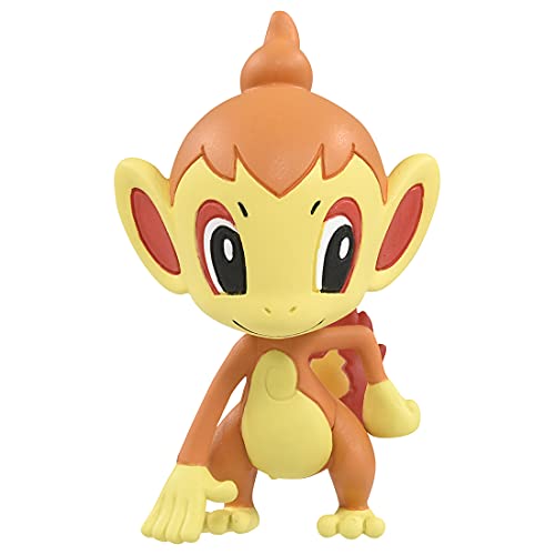 Takara Tomy Pokemon Moncolle Monster Collection MS-54 Chimchar Ouisticram Panflam 4cm, Multicolor, 3-4 cm - Image 2