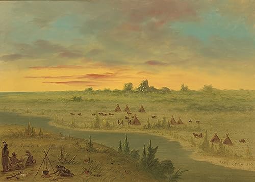 Poster Pawnee Indians George Catlin impression sur toile haut de gamme finition precise