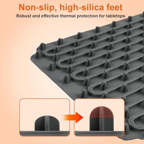 Elektrische Warmhalteplatte für Speisen, GuKKK Faltbare Speisenwärmer mit 4 Einstellbarer Temperatur & 3 Timer Automatisch, Tragbare Lebensmittelheizung mit Nano-Silikonmaterial, für Partys, Buffets