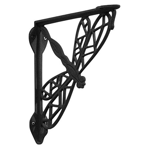 Signature Hardware 918325 Dragonfly 9-1/2" Cast Iron Shelf Bracket