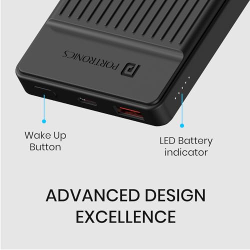 Portronics Luxcell B12 10,000mAh Power Bank Black - Image 7