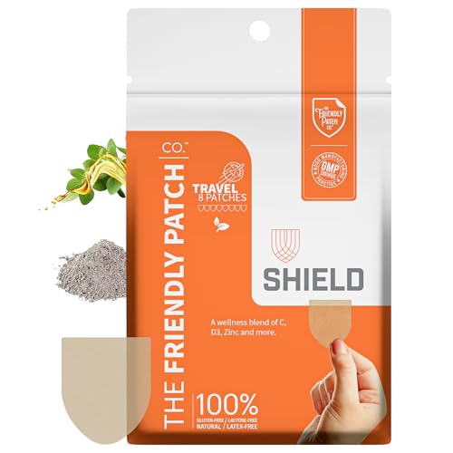 The Friendly Patch Shield Patch - Wellness Patches Travel 8 Pack