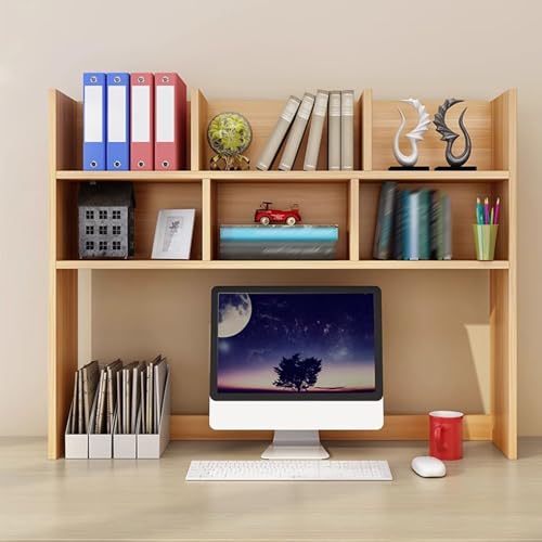 Scaffale da scrivania autoportante, 80 cm, libreria per casa, ufficio e studio, soluzione elegante per studenti e spazi di lavoro, funzionale per libri e forniture