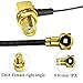 TUOLNK SMA to U.FL IPX Pigtail WiFi Antenna Extension Cable - Right Angle SMA Female, 12 inch (30cm), 5 pcs