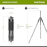 Mantona Kodiak XL 324, statyw do aparatu czarny/szary