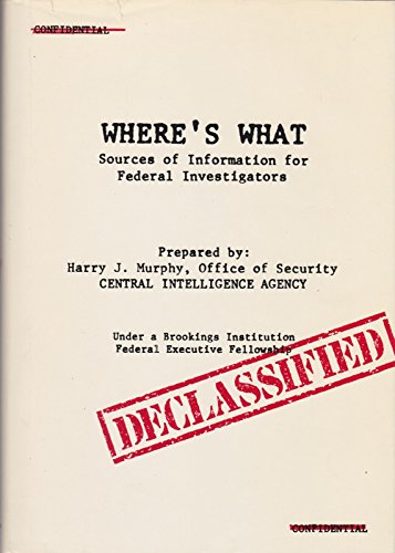 Bild: Where's what: Sources of information for Federal investigators f�r 166,35 EUR bei amazon.de